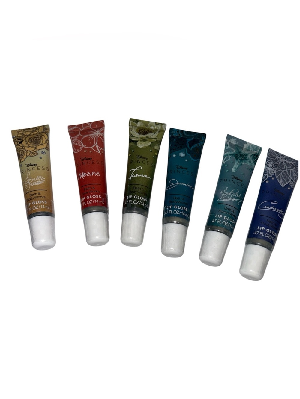 Bath & Body Works Disney Princess Lip Gloss Set-Jasmine, Belle, Cinderella NWT